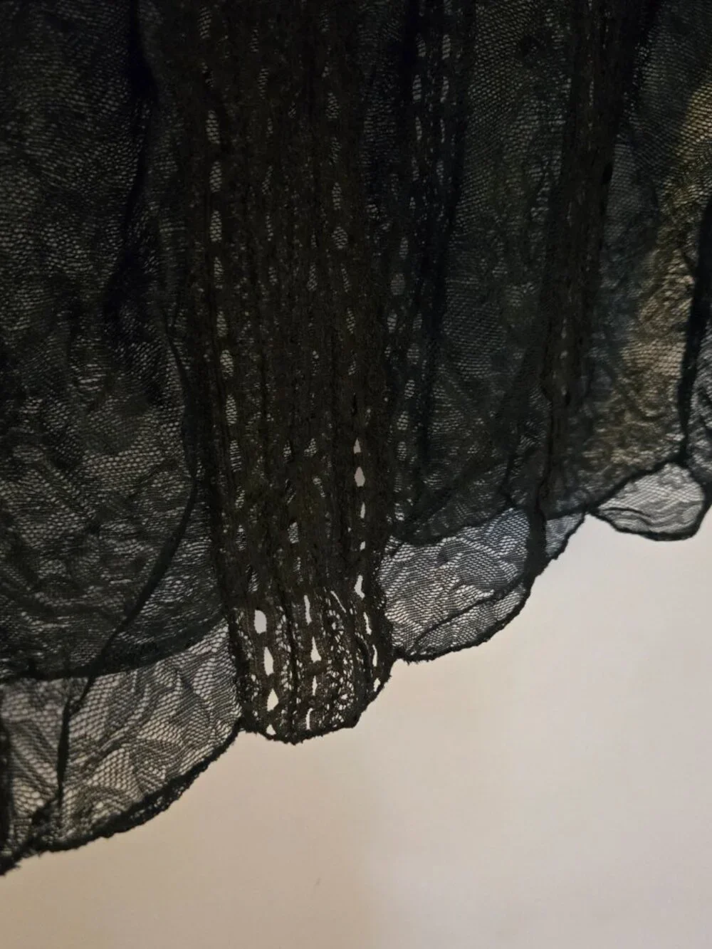 Vintage Matthew Williamson Romantic Poet Blouse Black Lace Size 8 Small - Picture 7 of 8